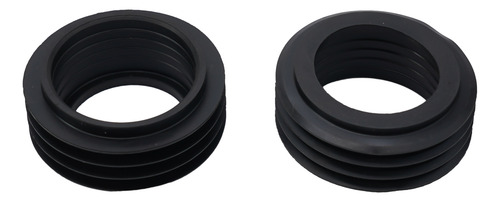 Parte De Sellado En Forma De Cono De Goma, Color Negro, 2 Pi
