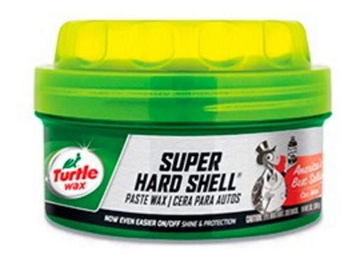 Cera Turtle Wax Super Hard Shell + Esponja Aplicadora