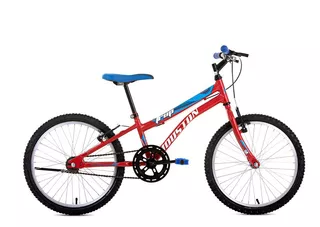 Bicicleta Houston Infantil Trup aro 20 1v freios v-brake cor vermelho com descanso lateral
