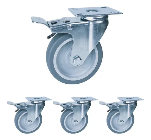 comprar 4 Ruedas Giratorias Con Freno 75mm. Muebles No Deja Marcas
