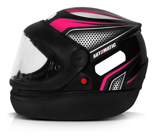 Capacete Moto Rosa Automático 60