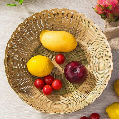 Cesta De Pão Tecido Armazenamento Bin Decoração Grande