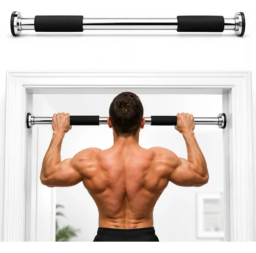 Barra Fixa Para Musculação Exercicios Costas De Porta Parede Pratead