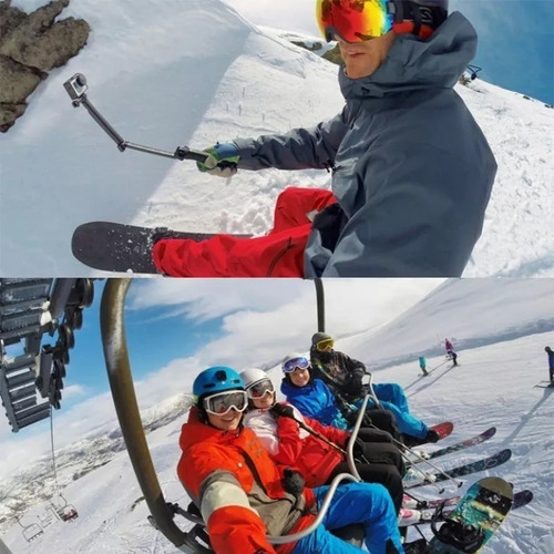 Bastão Monopod Retrátil Gopro Hero 5 4 3 3 + Tripe 3 Way