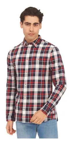 Camisa Tommy Jeans Con Cuadros Estilo Casual Para Hombre Env o