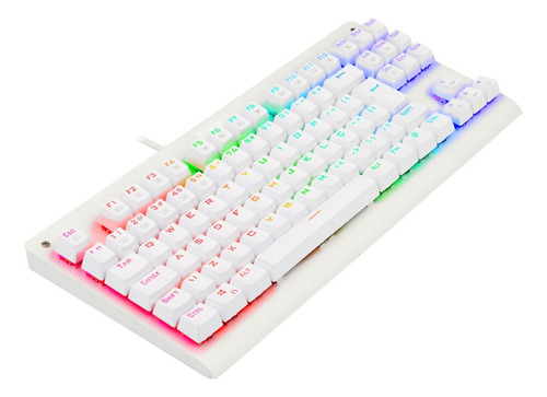 Redragon Dark Avenger Rgb Lunar White Switch Vermelho Lunar White Português Abnt2