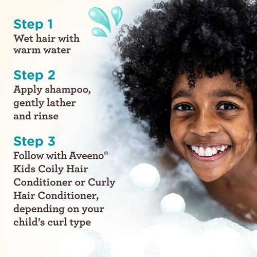 Champú Aveeno Para Niños Rizos Y Ondas, Con Extracto De
