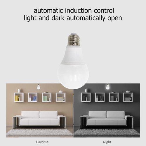 Lámpara Led Con Control De Sensor De Luz Y Sonido, Sensor In