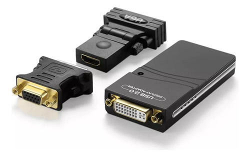 Conversor De Video Usb 2.0 A Dvi/vga/hdmi Dinon