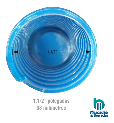 Imagem 2 de 6 de Mangueira Piscina 1.1/2 Flutuante Sucção Aspirar - 10 Metros