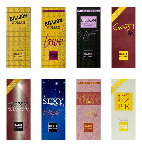 Kit Com 14 Perfumes + 14 Amostras Paris Elysees - Original