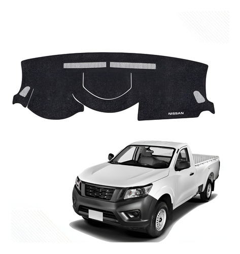 Cubretablero Para Nissan Pick-up Sin Usb Mod 2023 Bordado Oxford-negro N37-g/xns37b