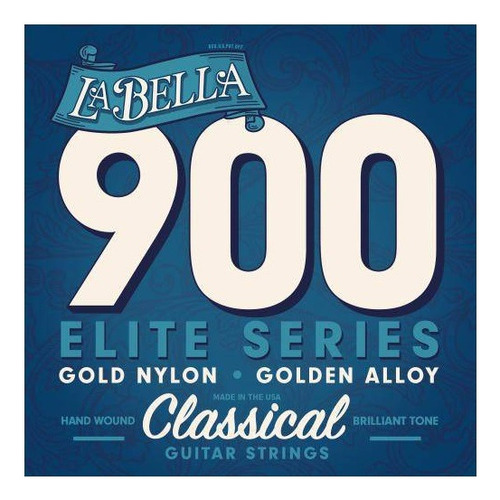 Encordoamento La Bella 900 Elite Gold Clássico