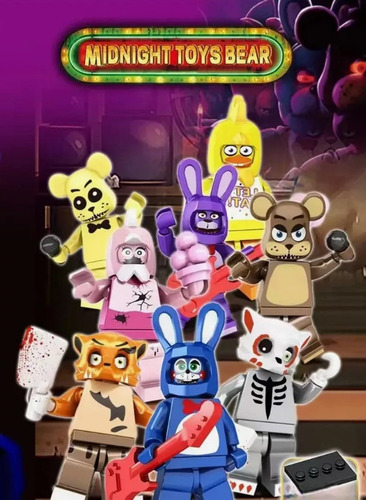 Set Minifiguras Five Nights At Freddys Bloques Construcción