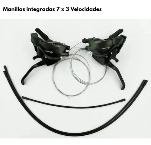 Manillas Integradas Palancas De Cambio 7x3 De Aluminio Mtb