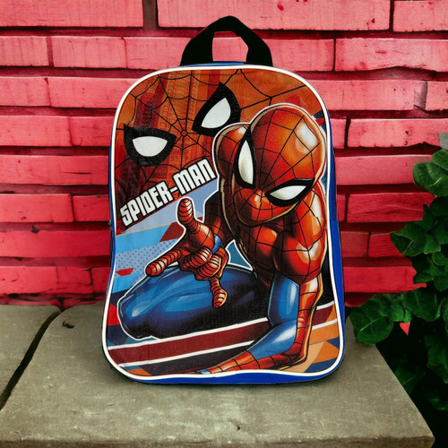 Mochila Roja Niño Spider Man Marvel Diseño de la tela Liso