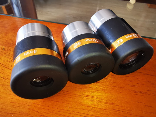 Set: X3 Ocular Asferico 4/10/23mm 1.25 Telescopio