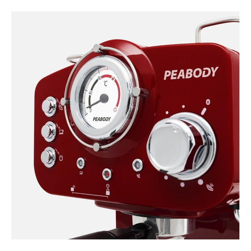 Imagen 3 de 3 de Cafetera Peabody Smartchef PE-CE5003 automática roja expreso 220V