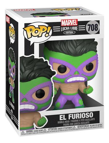 Juguete Funko Pop Marvel Luchadores Hulk Caja 9 D 10