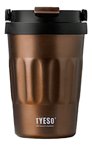 Vaso Mug Termico Con Tapa Doble Acero Inoxidable Tyeso 400ml