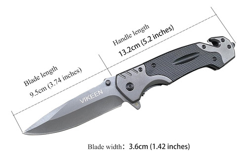 Vikeen Cuchillo Plegable, Cuchillo De Bolsillo, Cuchillo De
