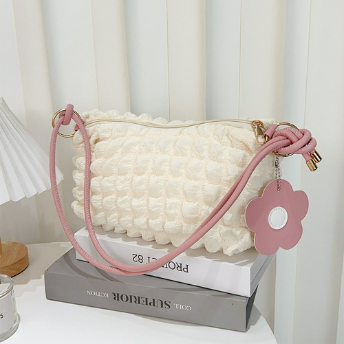 Bolsos De Mano Soft Cloud Bubbles Para Mujer, Plisados Con F