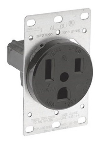 Toma Corriente 2p+t 50a 125v Leviton 5373 Nema 5-50r