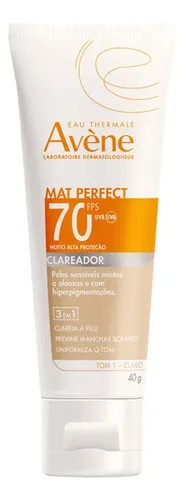Avène Protetor Solar Facial Fluido Mat Perfect Clareador FPS 70 T...