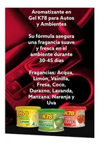 Comprar Perfume Para Auto Aromatizante Auto Gel Ambiente K78 Grande
