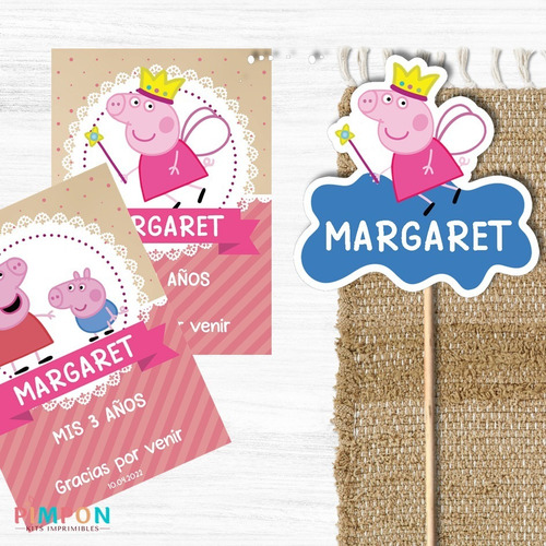 Kit Imprimible Peppa Pig - Personalizado