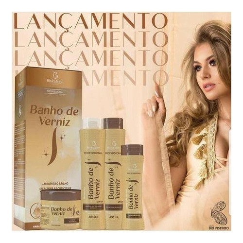 Kit Capilar Chuva De Verniz Bio Instinto 4 Itens