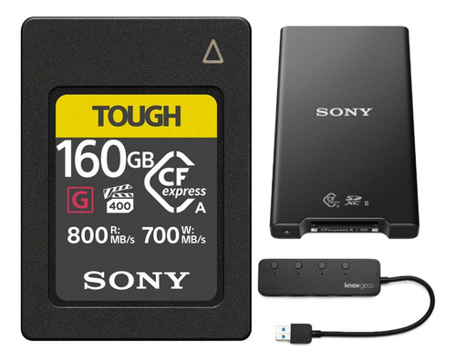 Tarjeta De Memoria Sony Cfexpress Tipo A De 160 Gb Con Lecto