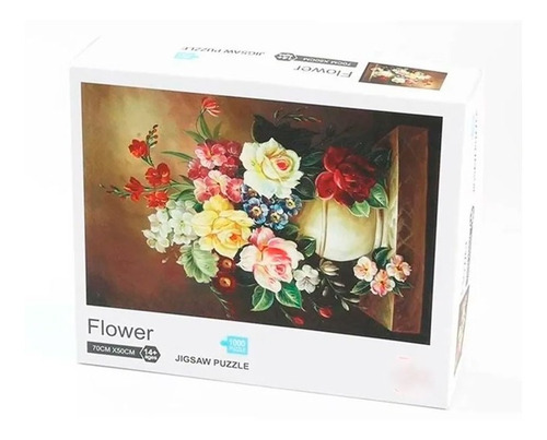 Imagen 1 de 1 de Puzzle 1000 Piezas Jarrón De Flores Ft316