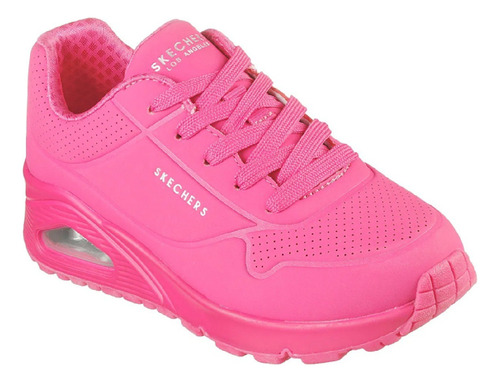 Tenis Skechers Street Uno Gen1 Neon Glow Fiusha 22/27