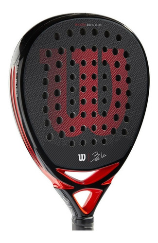 Imagen 7 de 8 de Paleta de pádel Wilson Bela Elite 2020 - 2021 negra y roja