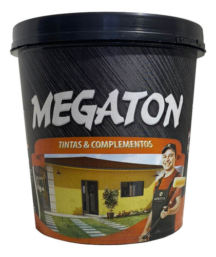 Tinta Látex Standard Megaton 900ml Rende 10m² Acabamento Fosco Cor Branco