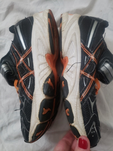 Tenis Infantil Asics Pre-galaxy Preto Laranja Tamanho 31