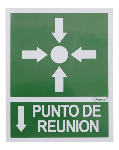 Señalamiento De Seguridad Punto De Reunion