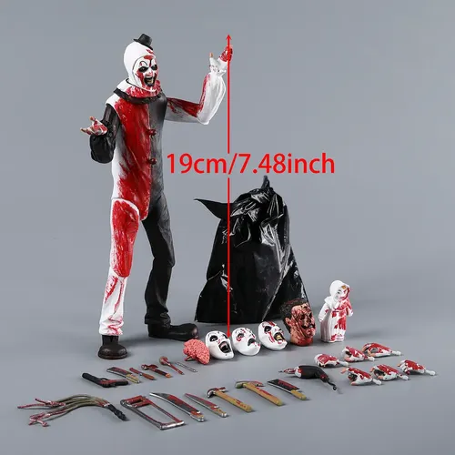 Boneco De Ação Neca Terrifier Art The Clown Blood Soaked Pvc