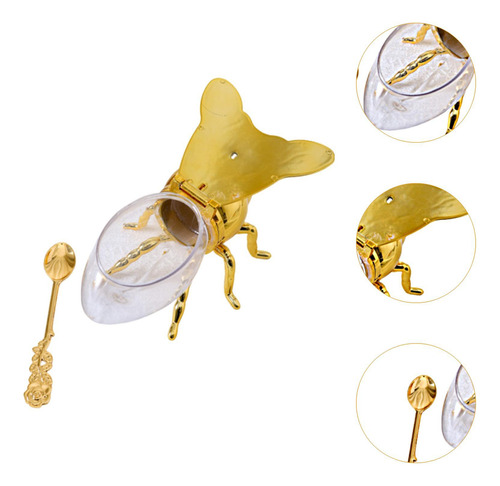 Bee Honey Jar Sugar Bowl Condiment Container Para El Hogar