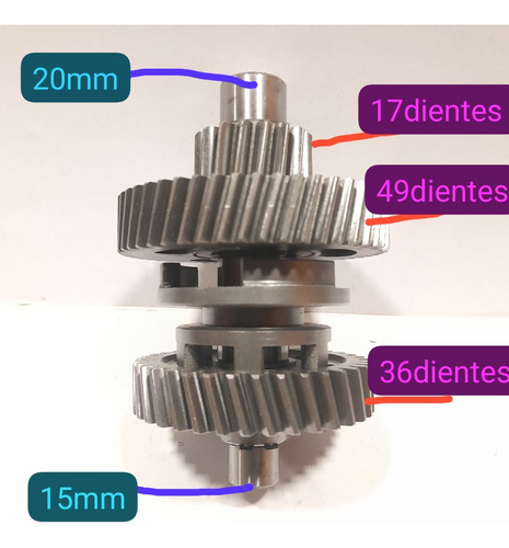 Conjunto Engranaje Reversa Cuatriciciclo Automático 150cc