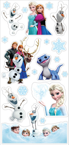 Frozen Stickers X3 Planchas | Varios | Vinilo Resistente