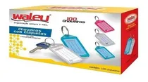Comprar 100 Chaveiros Organizadores De Chaves C\u002F Etiquetas Coloridas