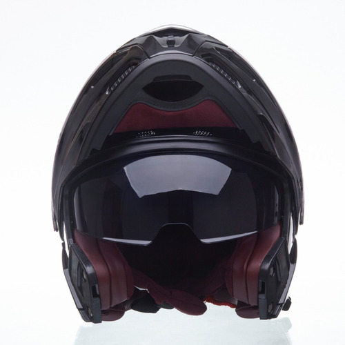 Imagem 7 de 10 de Capacete Lucca Rider One 1 Escamoteável Glossy Black + Nf-e