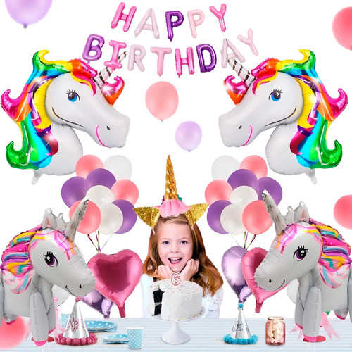 Kit De Fiesta Tematica My Little Pony Decoracion Niña
