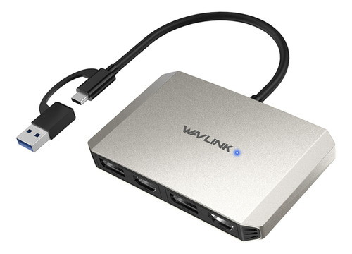 Hub Usb-c Displaylink Wavlink 2 Monitores 4k 5k Hdmi - Dp