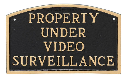 Property Under Video Surveillance - Placa De Declaración Col