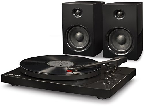 Crosley T100a Bk 2 Speed Bluetooth Turntable System With