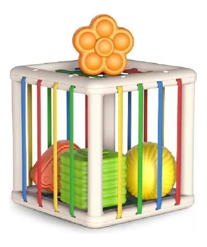 Juego Didáctico Estimulación Temprana Montessori Cubo Formas