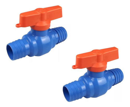 Kit C/ 2 Registro Esfera União Dentada 1'' Irrigação